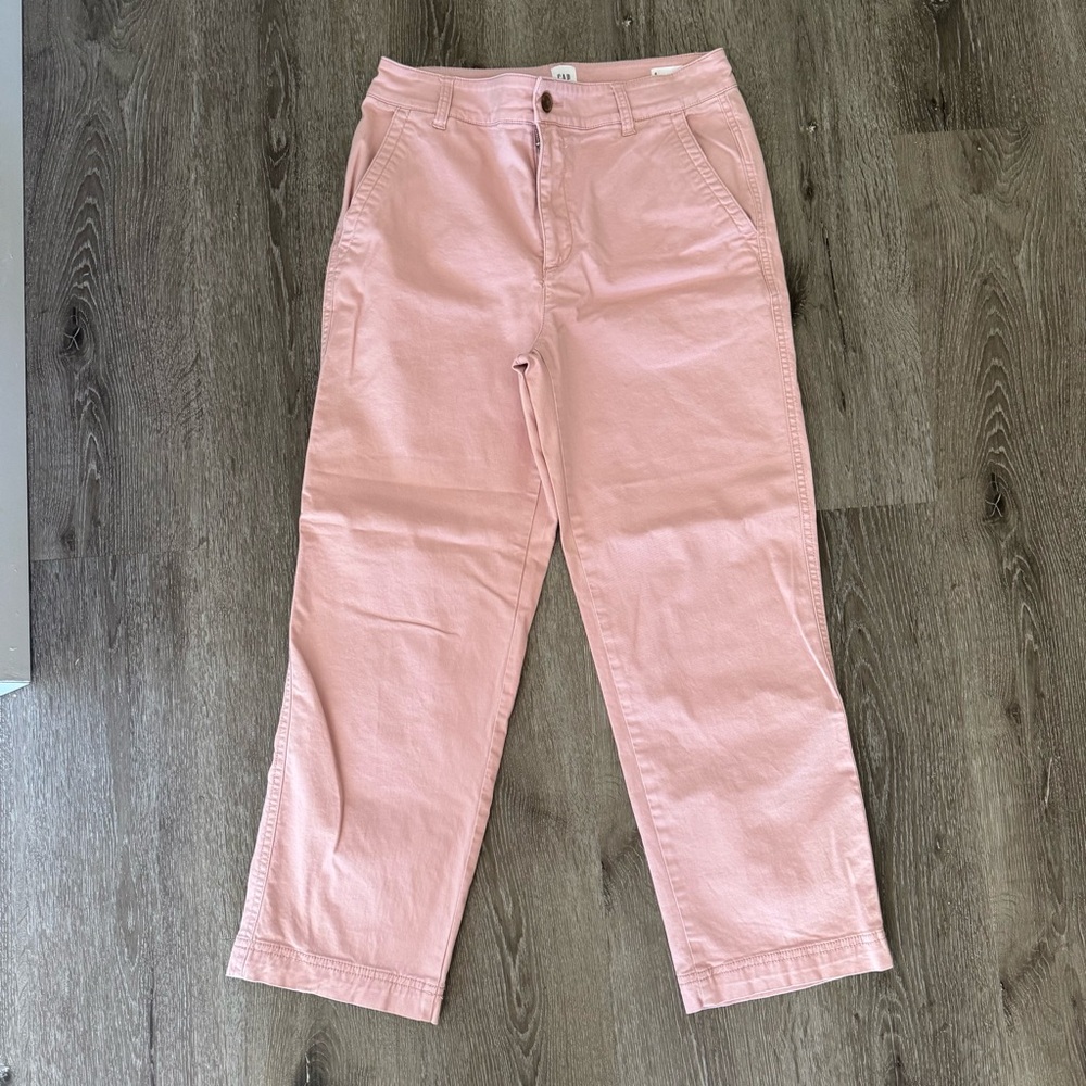 GAP Pink Straight Leg Pants Relaxed Fit